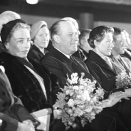 In 1958, the movie Windjammer (a film about Norwegian the sailing wessel "Christian Radich") opened at the Colosseum i Oslo. King Olav, Princess Ragnhild and Princess Astrid were in the audience PhFoto: Jan Nordby NTB / Scanpix)